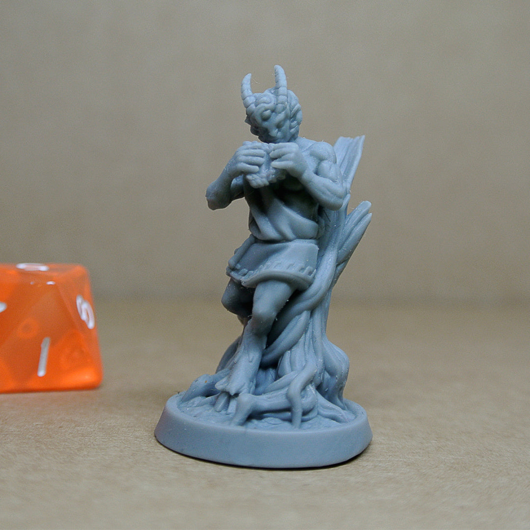 Satyr - Greek Mythology - Dungeons and Dragons - Fey Creature - by Drunken Dwarf - Tabletop RPG Miniature - Roleplaying 3D Printed Fantasy Mini