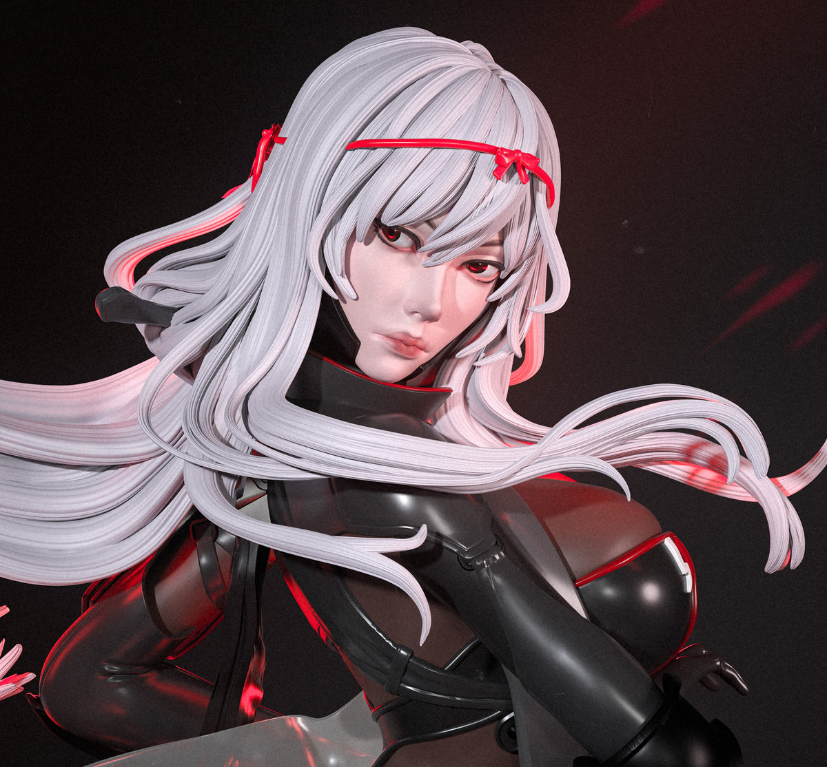 Scarlet: Black Shadow Sculpture(75mm to 500mm) - Unassembled/Unpainted/3D Print