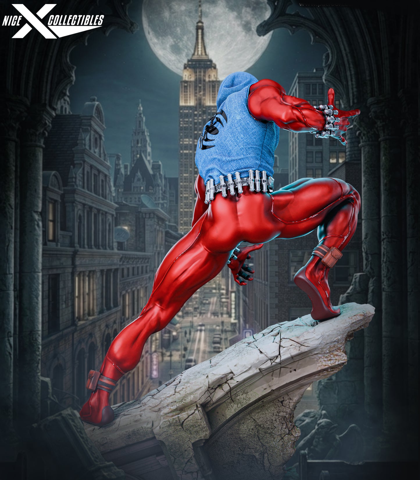 Scarlet Spider Sculpture (75mm to 500mm) Stranger Things - Unassembled/Unpainted/3D Print