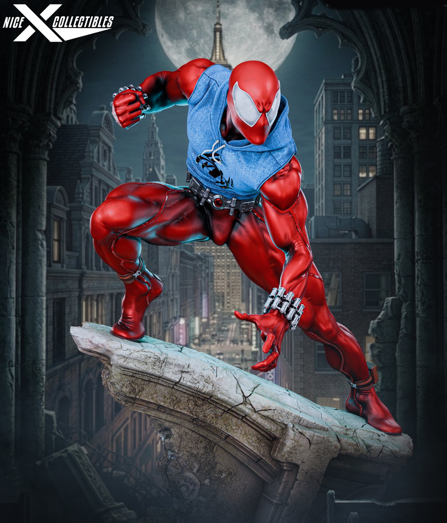 Scarlet Spider Sculpture (75mm to 500mm) Stranger Things - Unassembled/Unpainted/3D Print