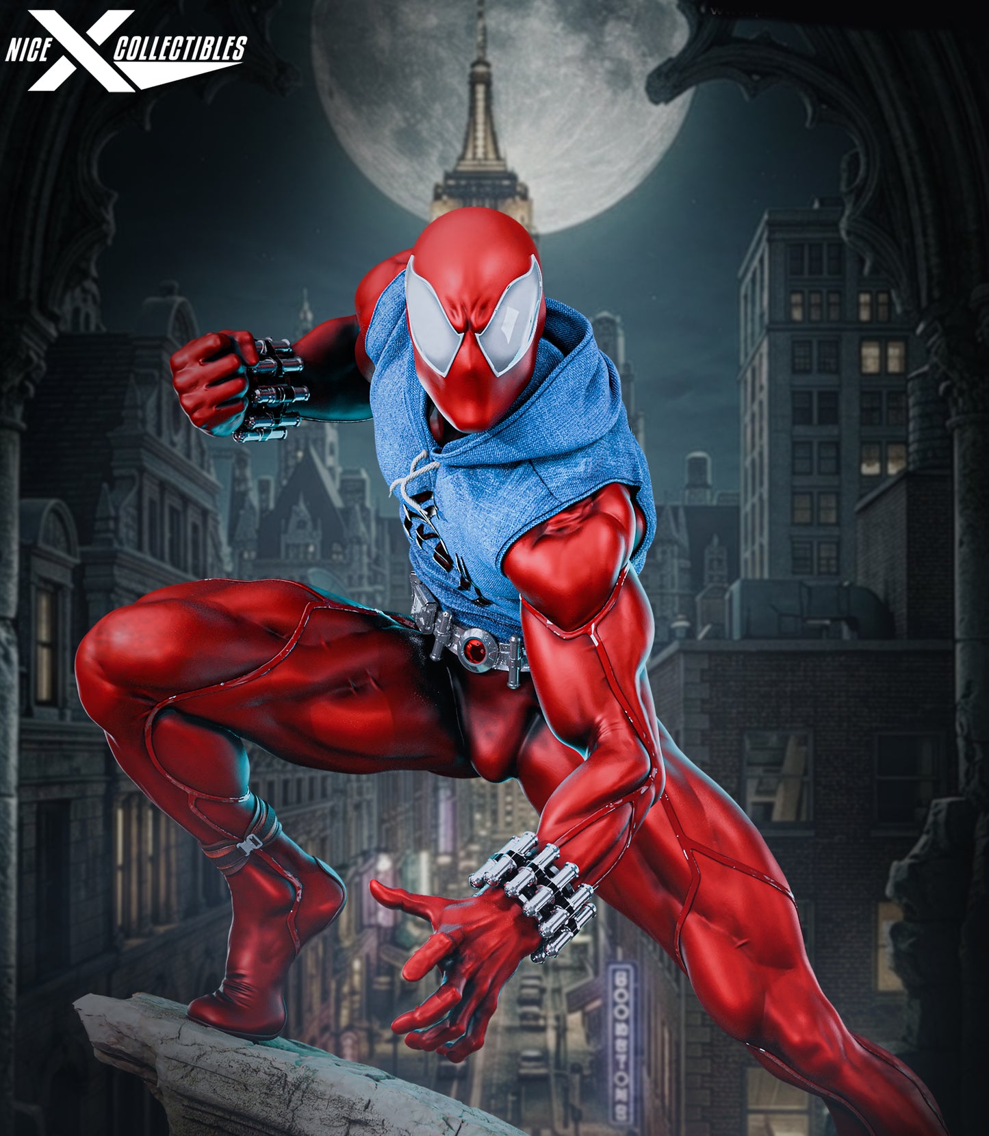 Scarlet Spider Sculpture (75mm to 500mm) Stranger Things - Unassembled/Unpainted/3D Print