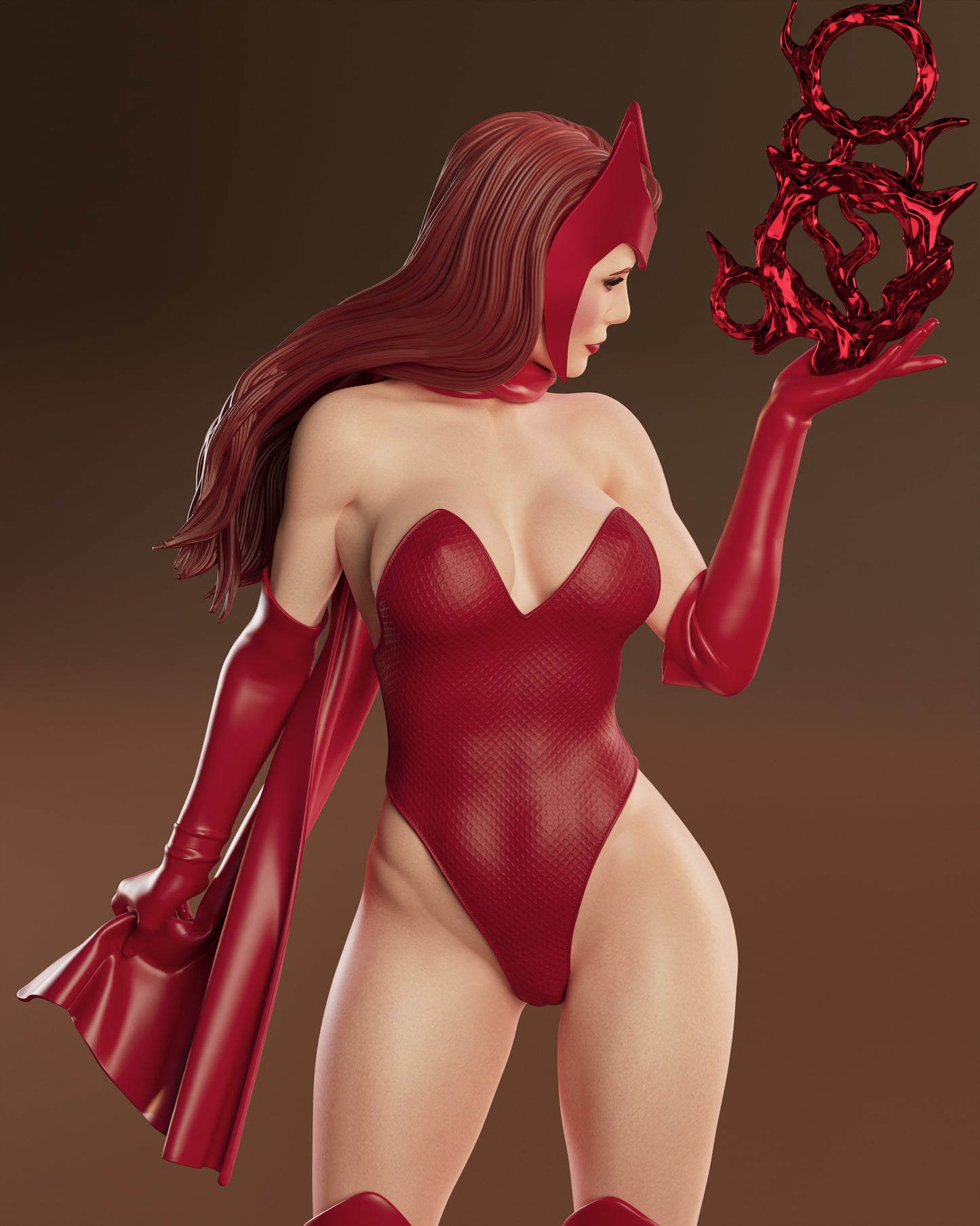 Scarlet Witch Sculpture (75mm to 500mm) - Unassembled/Unpainted/3D Print