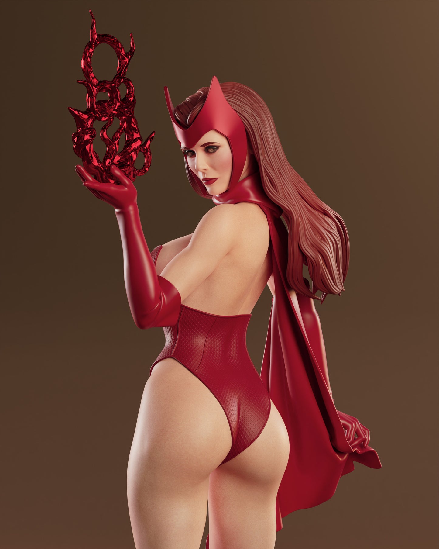 Scarlet Witch Sculpture (75mm to 500mm) - Unassembled/Unpainted/3D Print