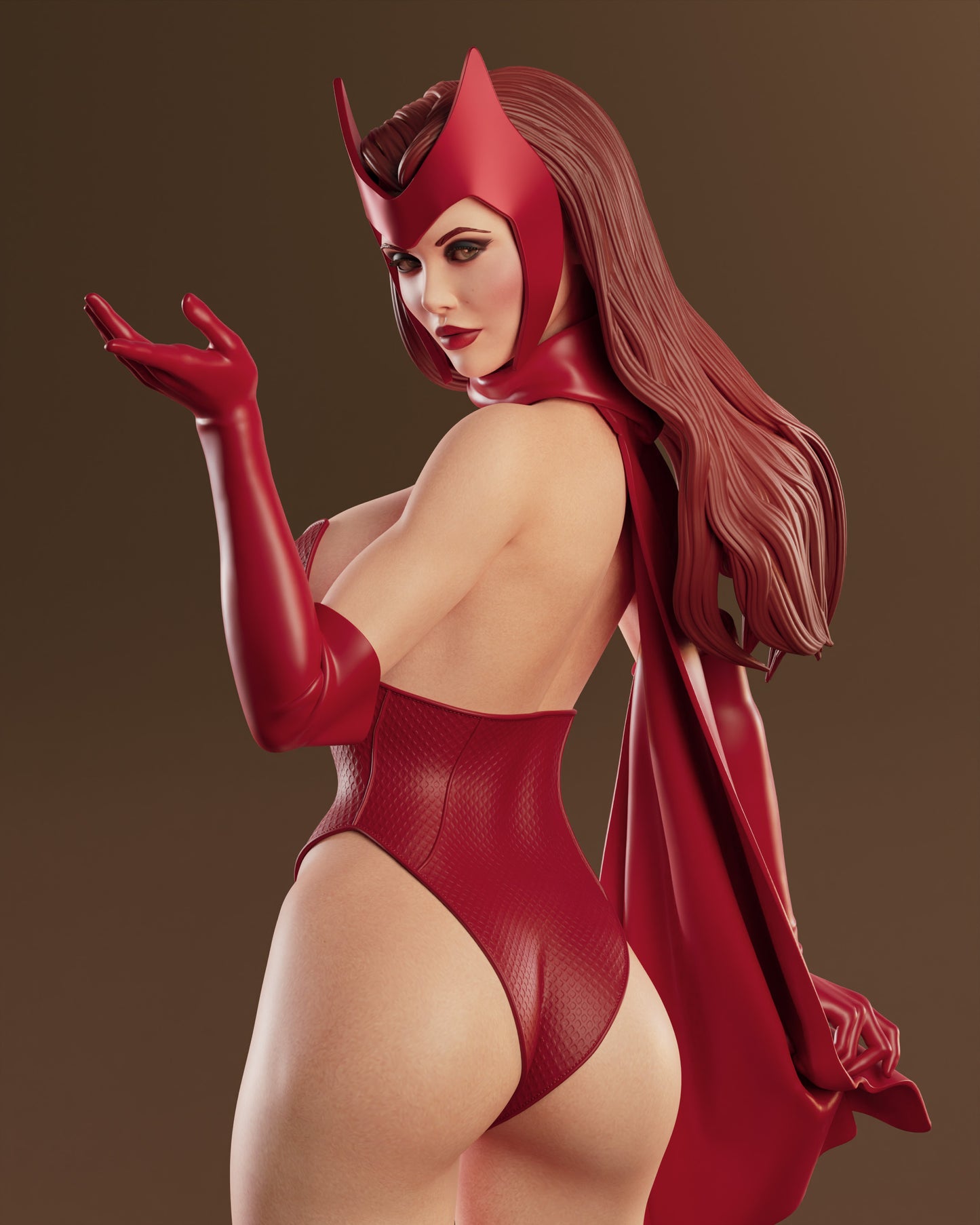 Scarlet Witch Sculpture (75mm to 500mm) - Unassembled/Unpainted/3D Print