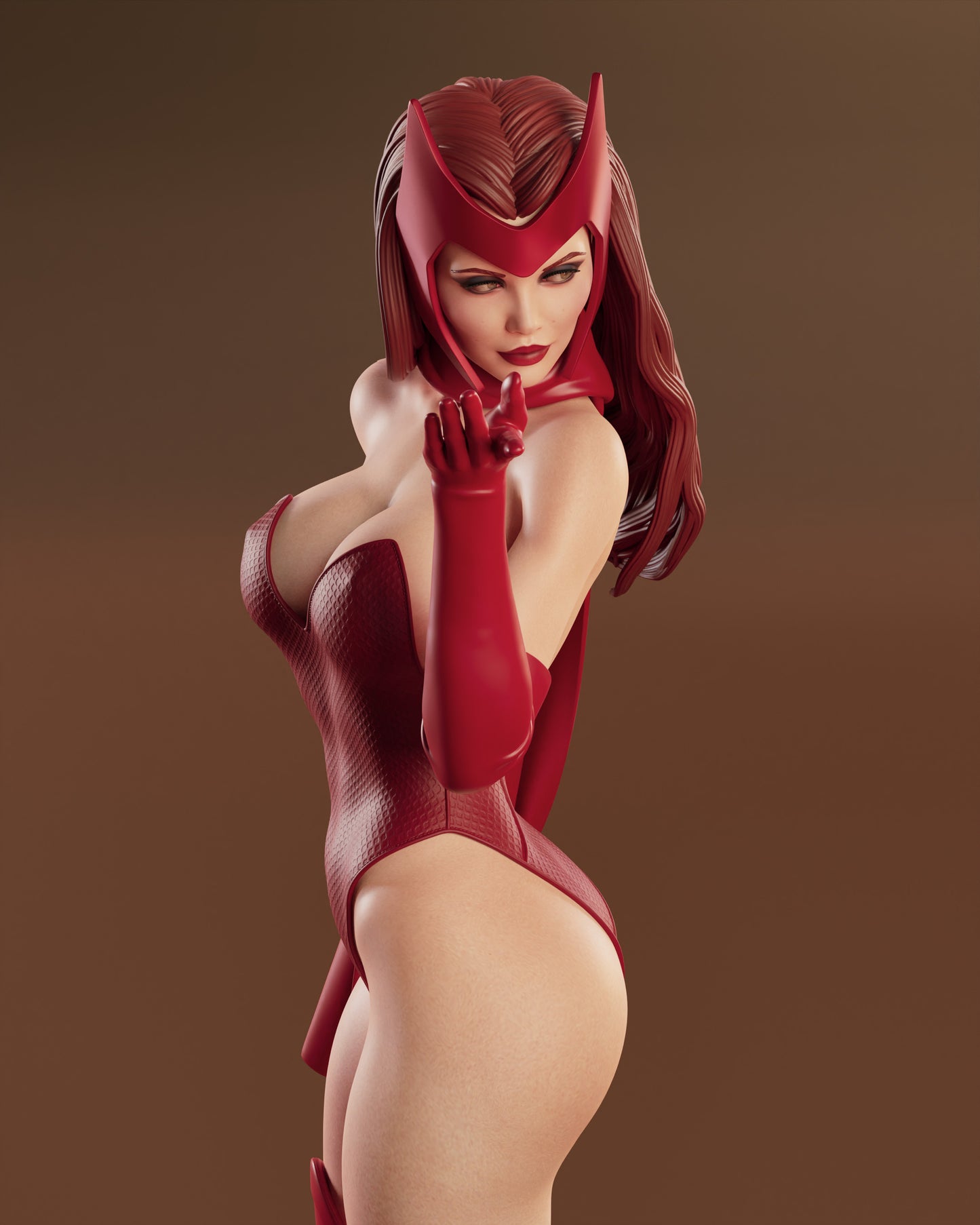 Scarlet Witch Sculpture (75mm to 500mm) - Unassembled/Unpainted/3D Print