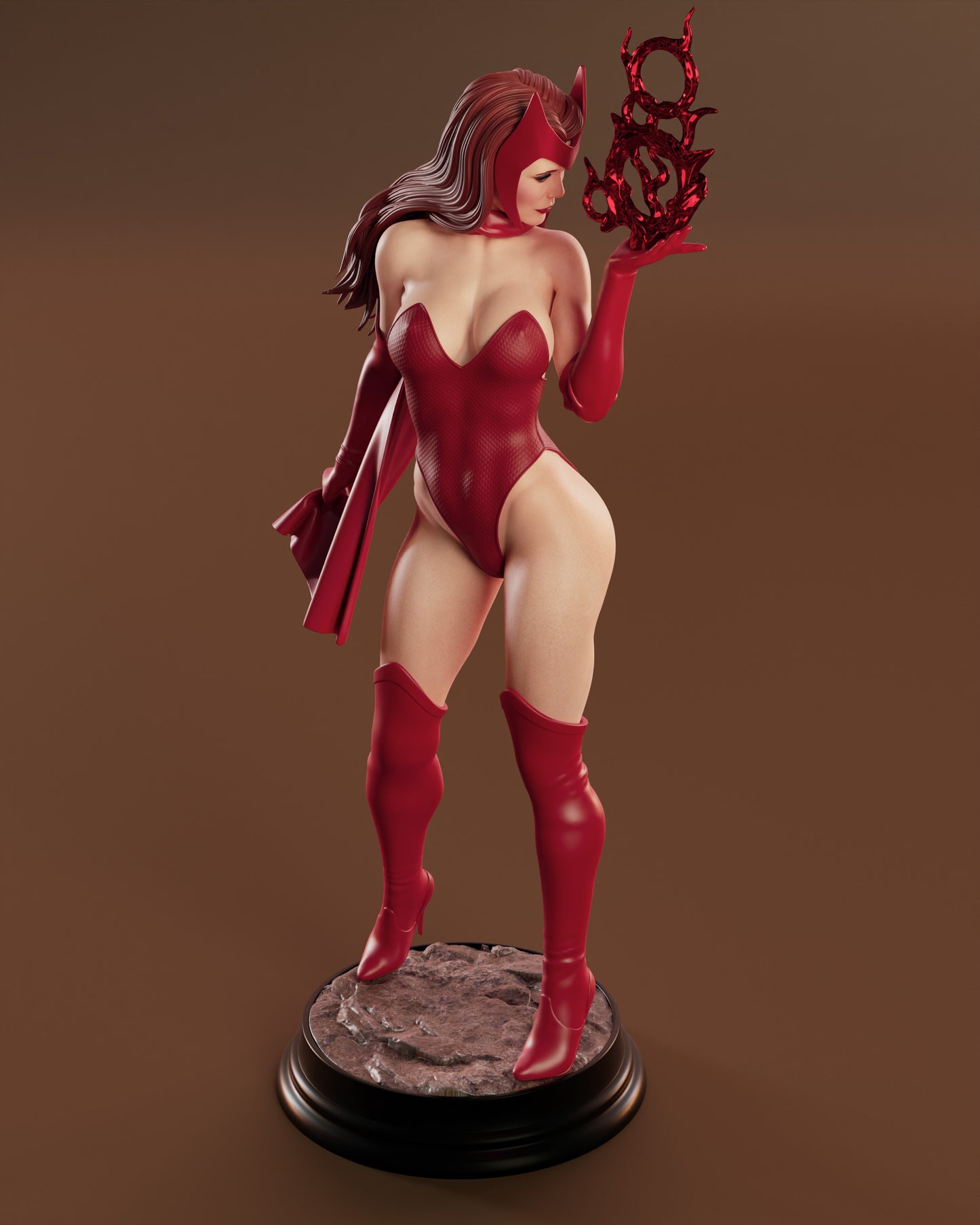 Scarlet Witch Sculpture (75mm to 500mm) - Unassembled/Unpainted/3D Print