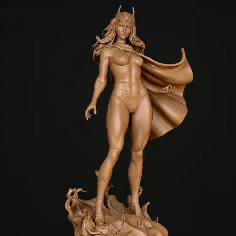 Scarlet Witch Sculpture (75mm to 500mm) - Unassembled/Unpainted/3D Print