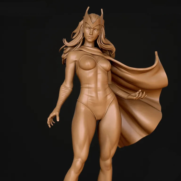 Scarlet Witch Sculpture (75mm to 500mm) - Unassembled/Unpainted/3D Print