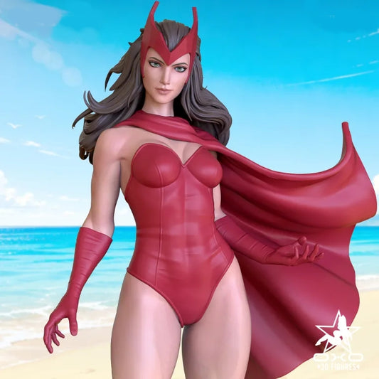 Scarlet Witch Sculpture (75mm to 500mm) - Unassembled/Unpainted/3D Print