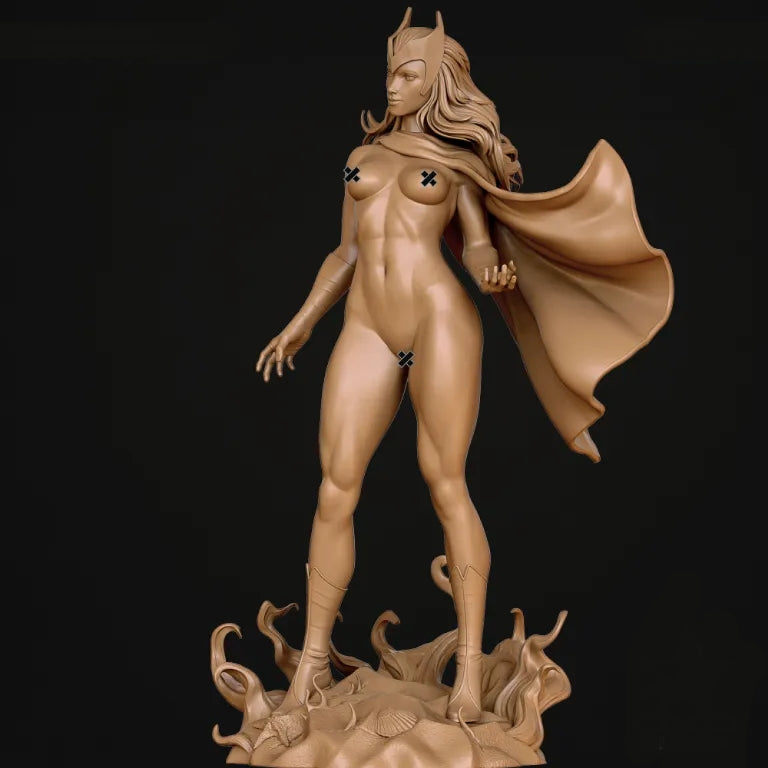 Scarlet Witch NSFW Sculpture (75mm to 500mm) - Unassembled/Unpainted/3D Print