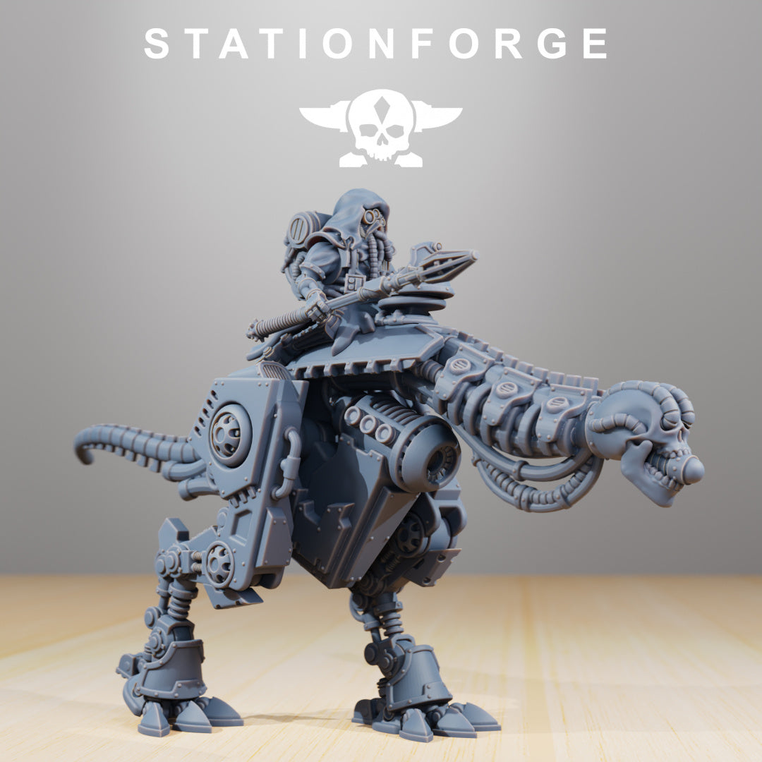 Scavenger Alpha Rider - Compatible with Warhammer 40K - by Station Forge - Tabletop RPG Miniature - Roleplaying 3D Printed Fantasy Mini