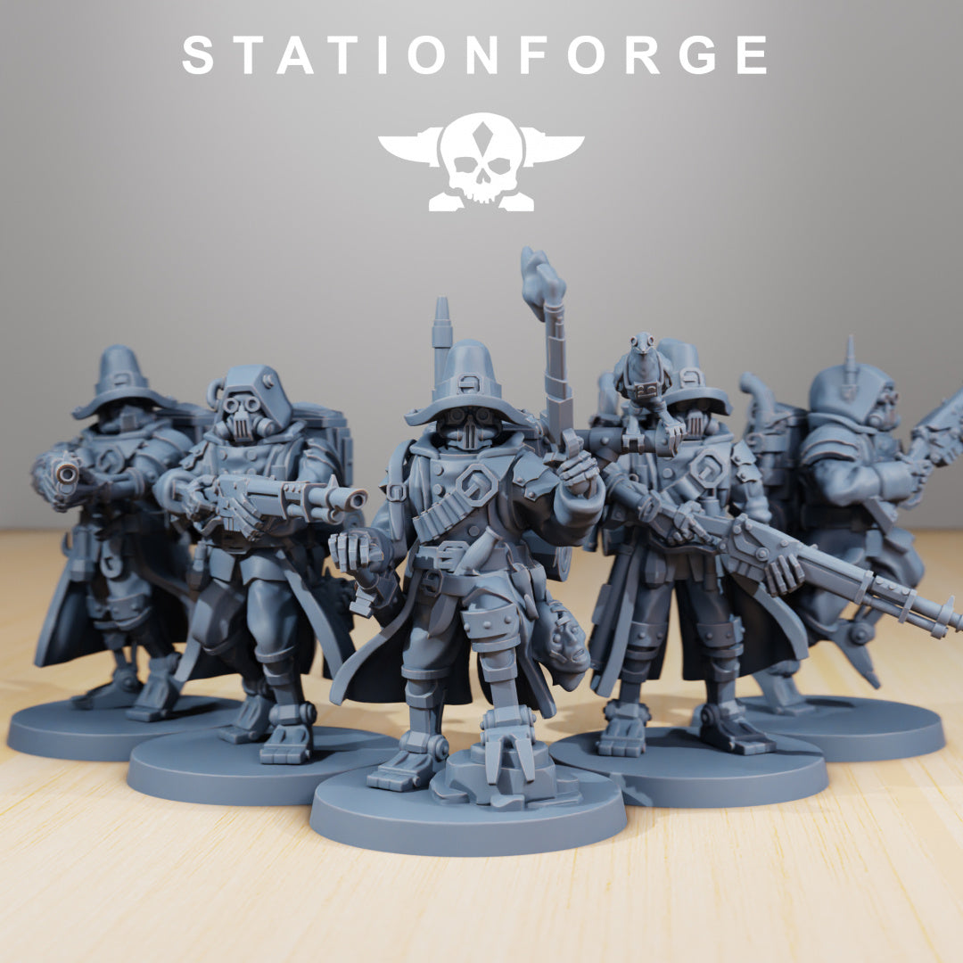 Scavenger Bounty Hunters - by Station Forge - Tabletop RPG Miniature - Roleplaying 3D Printed Fantasy Mini