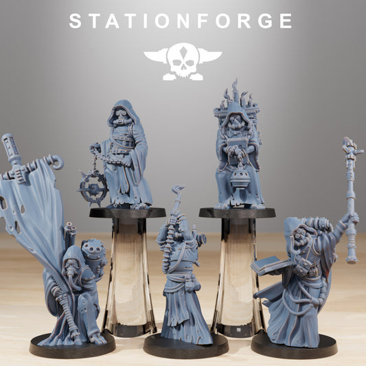 Scavenger Cultists - Compatible with Warhammer 40K - by Station Forge - Tabletop RPG Miniature - Roleplaying 3D Printed Fantasy Mini