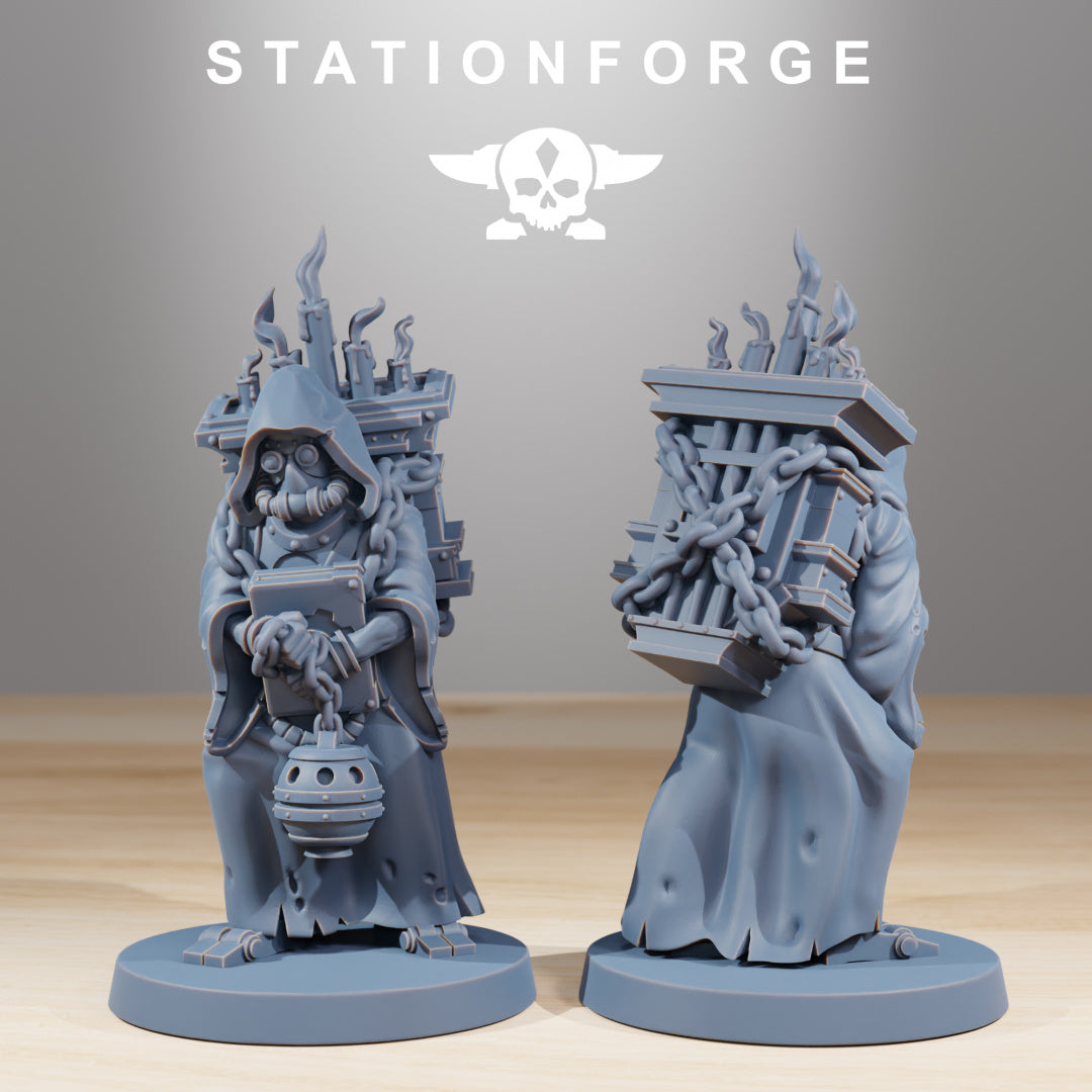 Scavenger Cultists - Compatible with Warhammer 40K - by Station Forge - Tabletop RPG Miniature - Roleplaying 3D Printed Fantasy Mini