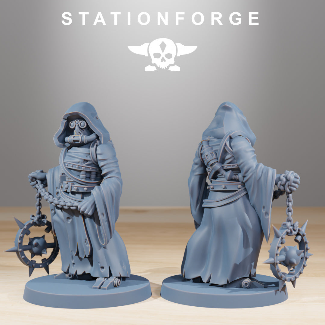 Scavenger Cultists - Compatible with Warhammer 40K - by Station Forge - Tabletop RPG Miniature - Roleplaying 3D Printed Fantasy Mini