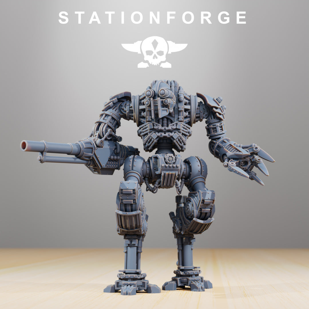 Scavenger Defender Mk1 - War Construct - Compatible with Warhammer 40K - by Station Forge - Tabletop RPG Miniature - Roleplaying 3D Printed Fantasy Mini