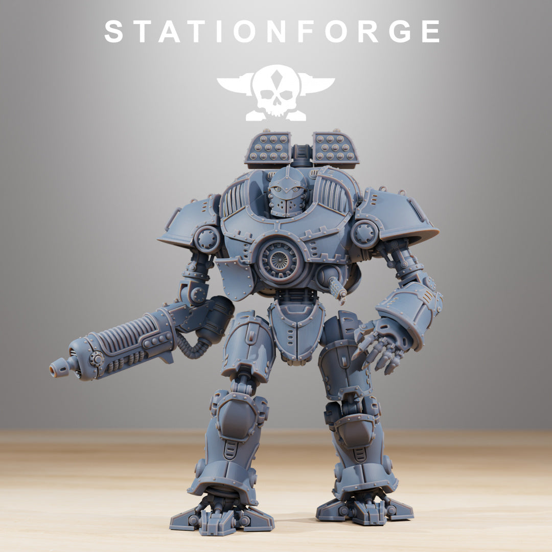 Scavenger Defender Mk2 - Compatible with Warhammer 40K - by Station Forge - Tabletop RPG Miniature - Roleplaying 3D Printed Fantasy Mini