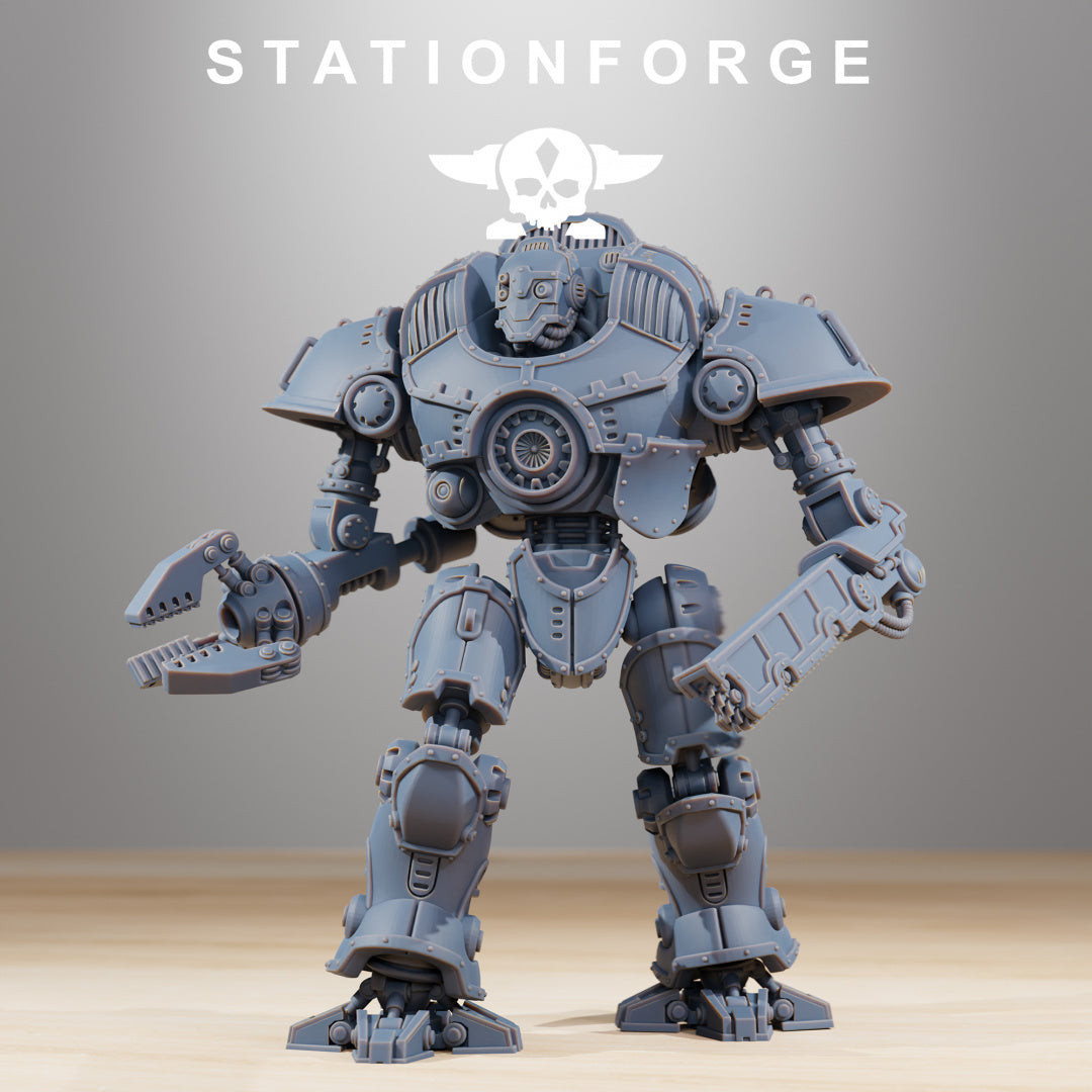 Scavenger Defender Mk2 - Compatible with Warhammer 40K - by Station Forge - Tabletop RPG Miniature - Roleplaying 3D Printed Fantasy Mini