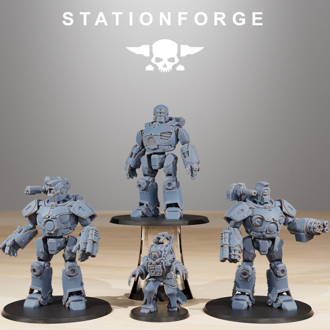 Scavenger Droitex Mk3 - Compatible with Warhammer 40K - by Station Forge - Tabletop RPG Miniature - Roleplaying 3D Printed Fantasy Mini