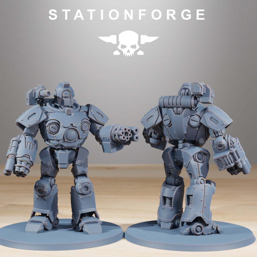 Scavenger Droitex Mk3 - Compatible with Warhammer 40K - by Station Forge - Tabletop RPG Miniature - Roleplaying 3D Printed Fantasy Mini