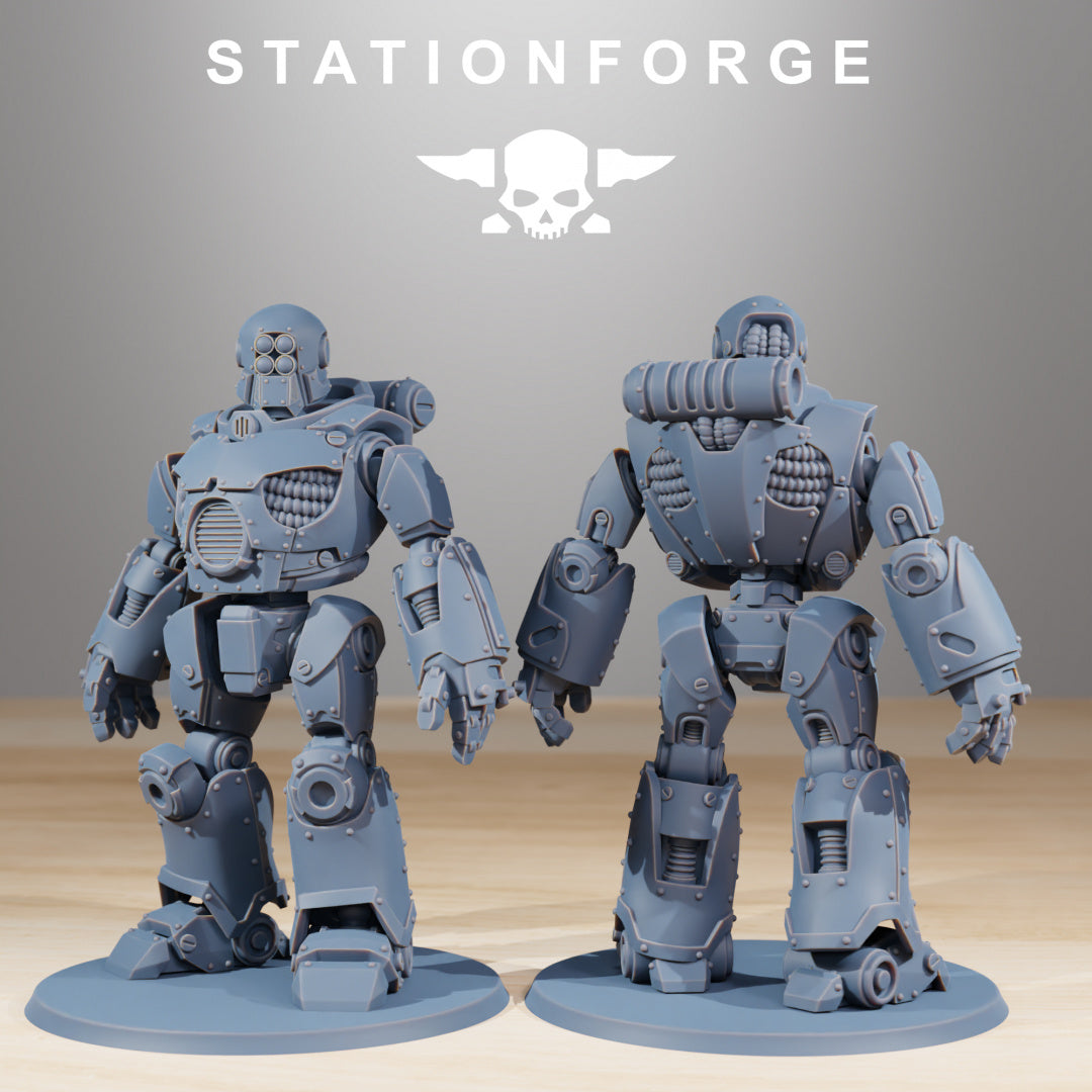 Scavenger Droitex Mk3 - Compatible with Warhammer 40K - by Station Forge - Tabletop RPG Miniature - Roleplaying 3D Printed Fantasy Mini