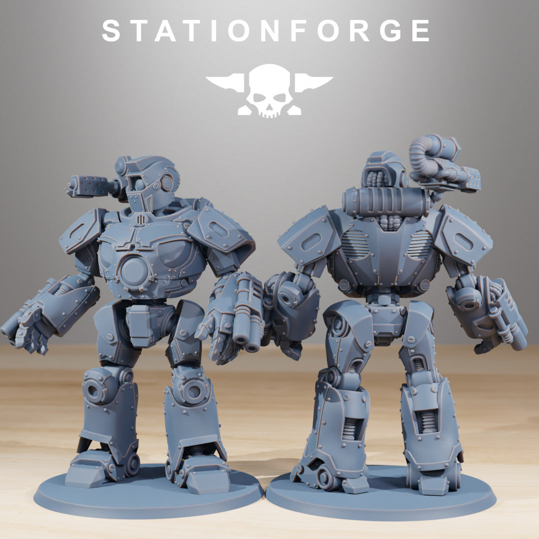 Scavenger Droitex Mk3 - Compatible with Warhammer 40K - by Station Forge - Tabletop RPG Miniature - Roleplaying 3D Printed Fantasy Mini