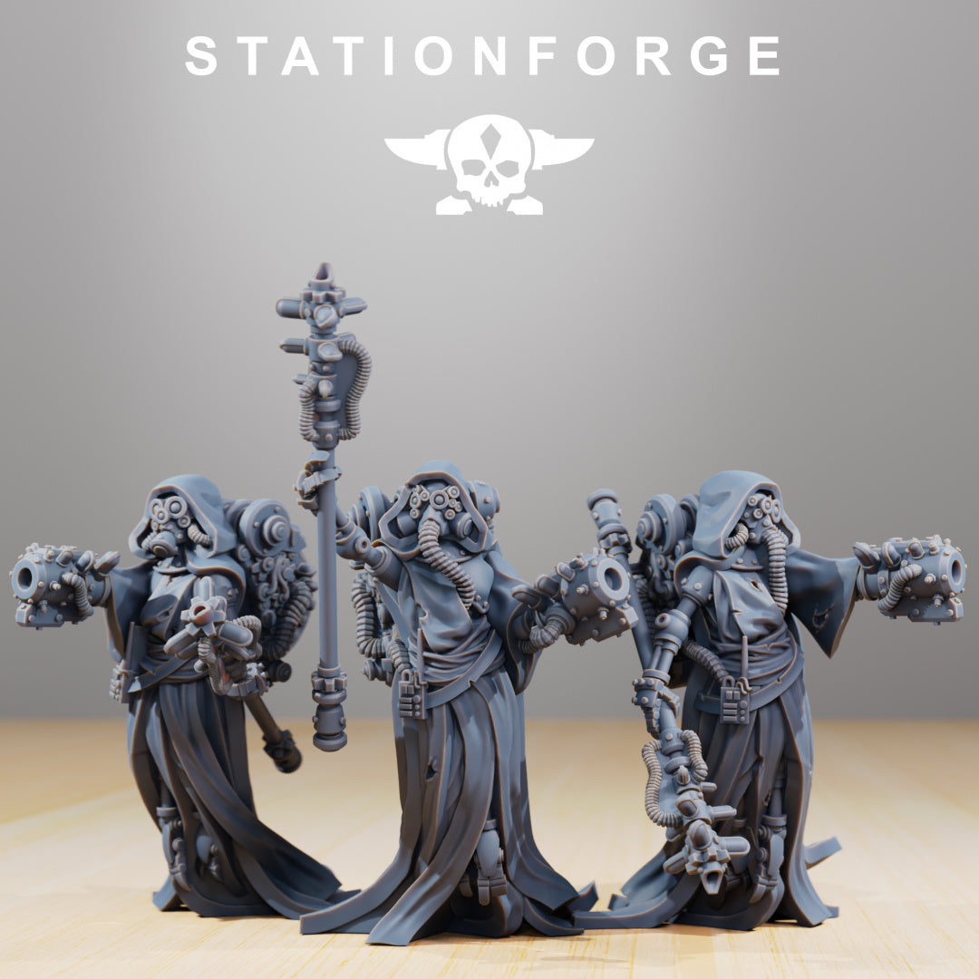 Scavenger Elecro Lights - Compatible with Warhammer 40K - by Station Forge - Tabletop RPG Miniature - Roleplaying 3D Printed Fantasy Mini