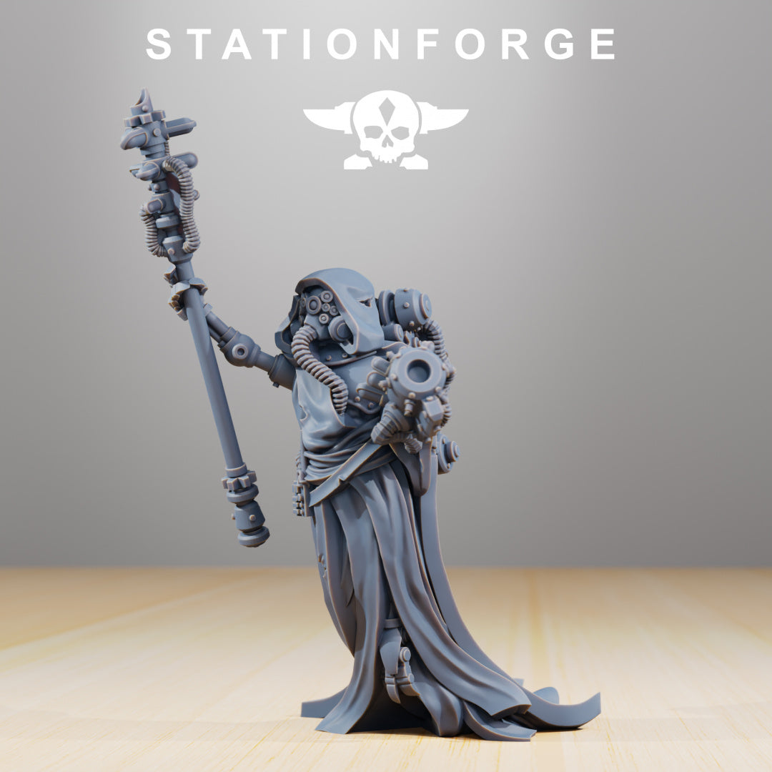 Scavenger Elecro Lights - Compatible with Warhammer 40K - by Station Forge - Tabletop RPG Miniature - Roleplaying 3D Printed Fantasy Mini