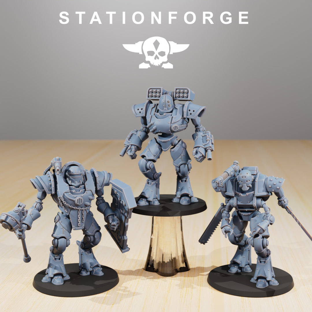 Scavenger Exutars - Compatible with Warhammer 40K - by Station Forge - Tabletop RPG Miniature - Roleplaying 3D Printed Fantasy Mini