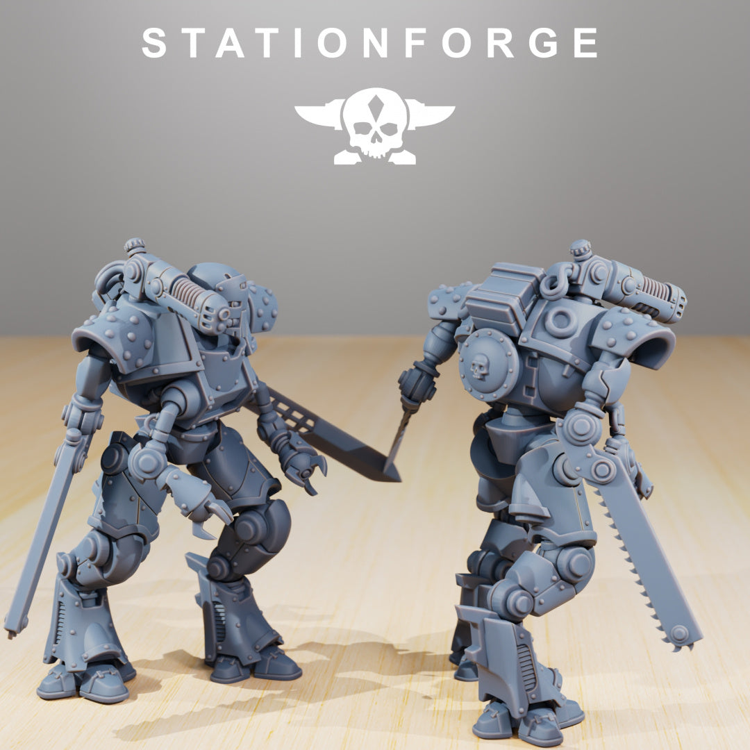 Scavenger Exutars - Compatible with Warhammer 40K - by Station Forge - Tabletop RPG Miniature - Roleplaying 3D Printed Fantasy Mini