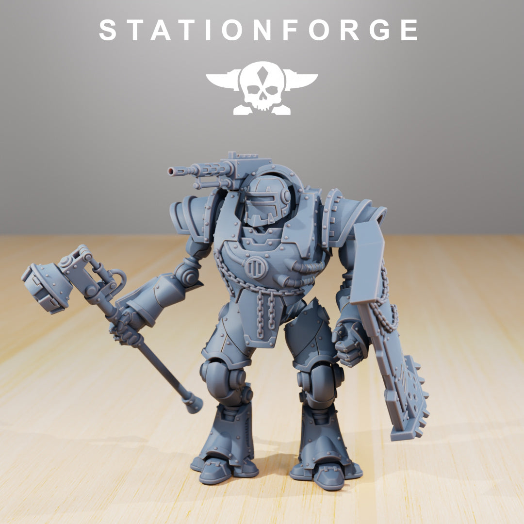 Scavenger Exutars - Compatible with Warhammer 40K - by Station Forge - Tabletop RPG Miniature - Roleplaying 3D Printed Fantasy Mini