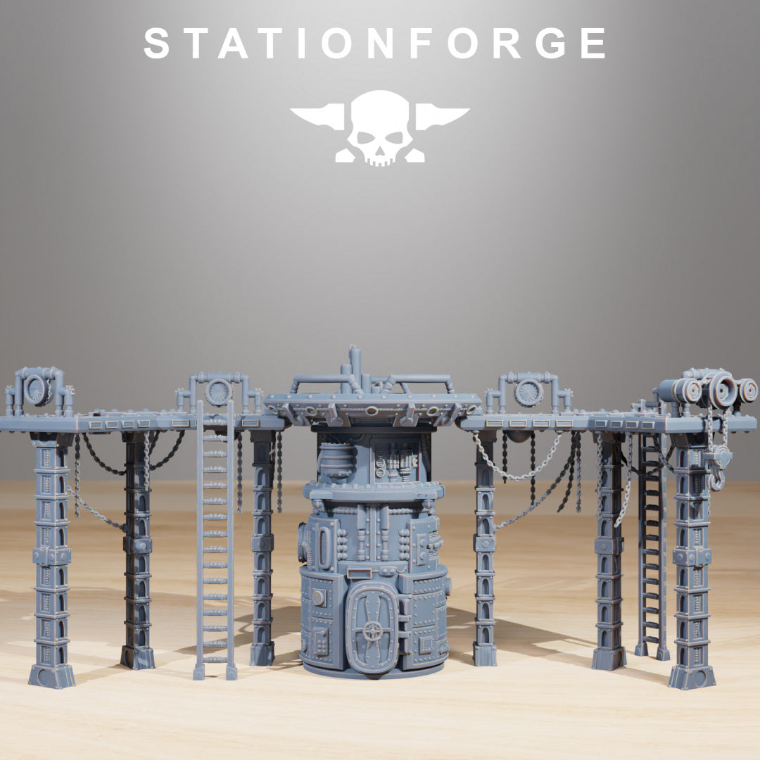 Scavenger Factory Terrain - by Station Forge - Tabletop RPG Miniature - Roleplaying 3D Printed Fantasy Mini