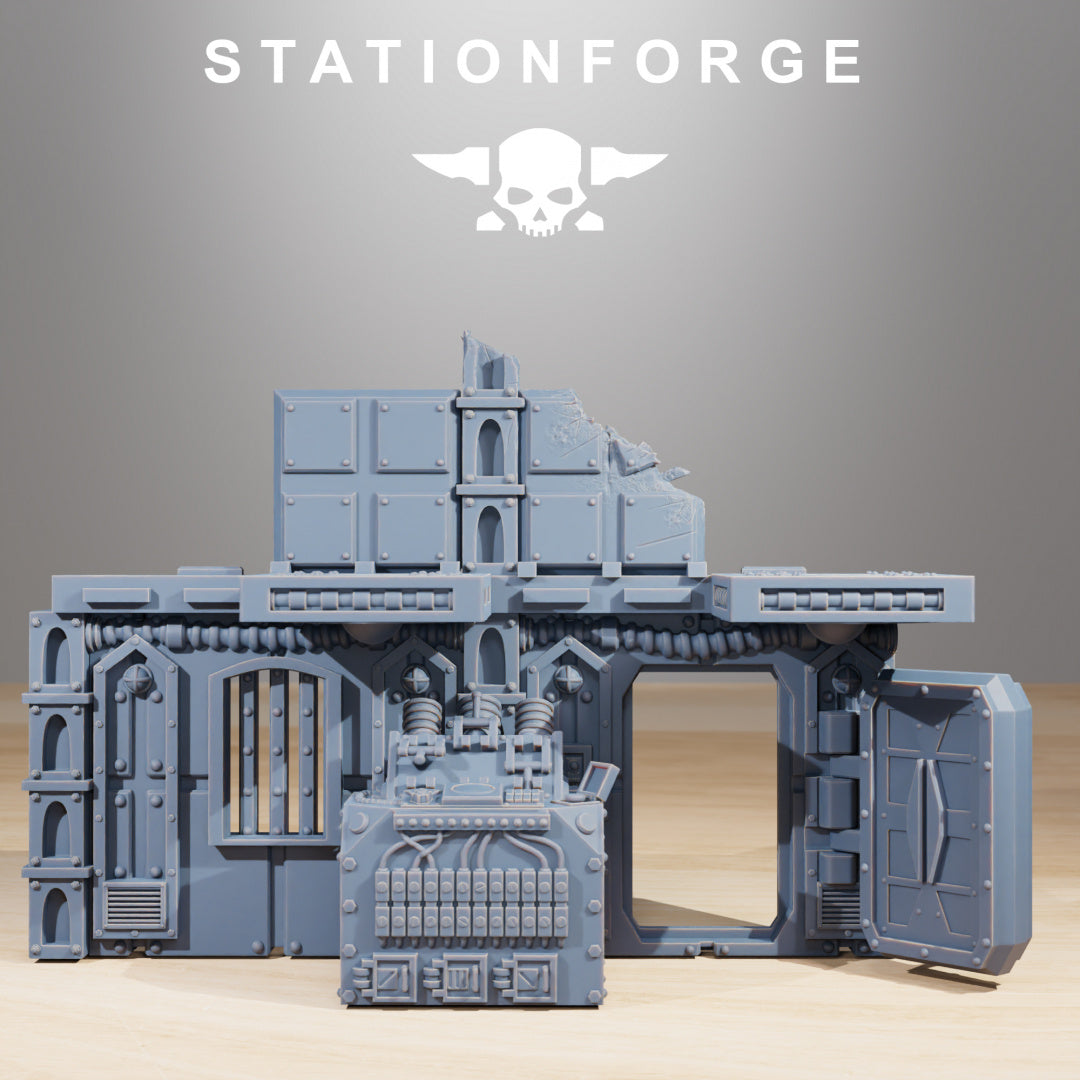 Scavenger Factory Terrain - by Station Forge - Tabletop RPG Miniature - Roleplaying 3D Printed Fantasy Mini