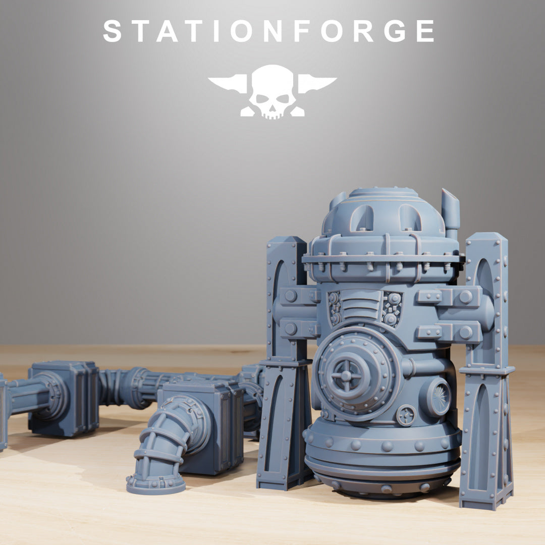 Scavenger Factory Terrain - by Station Forge - Tabletop RPG Miniature - Roleplaying 3D Printed Fantasy Mini