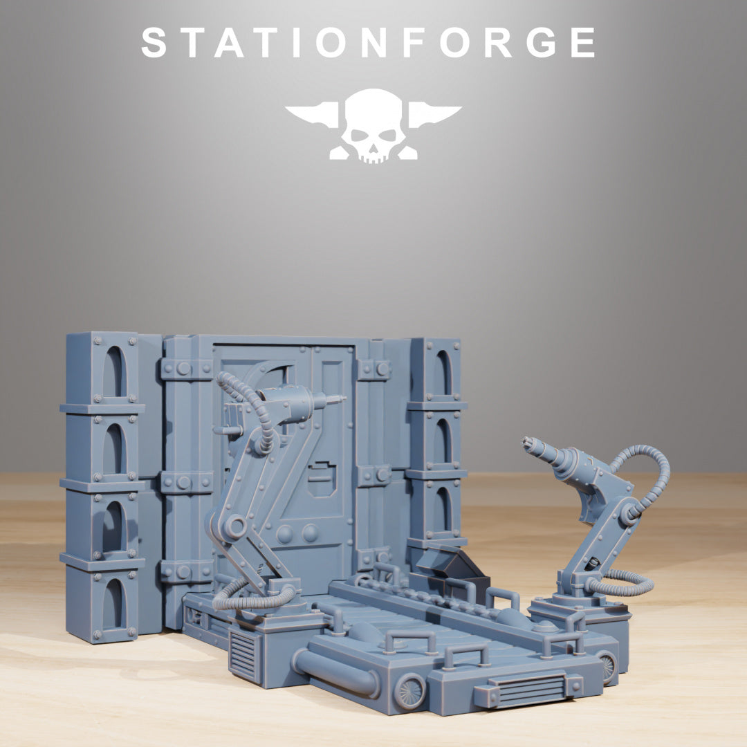 Scavenger Factory Terrain - by Station Forge - Tabletop RPG Miniature - Roleplaying 3D Printed Fantasy Mini