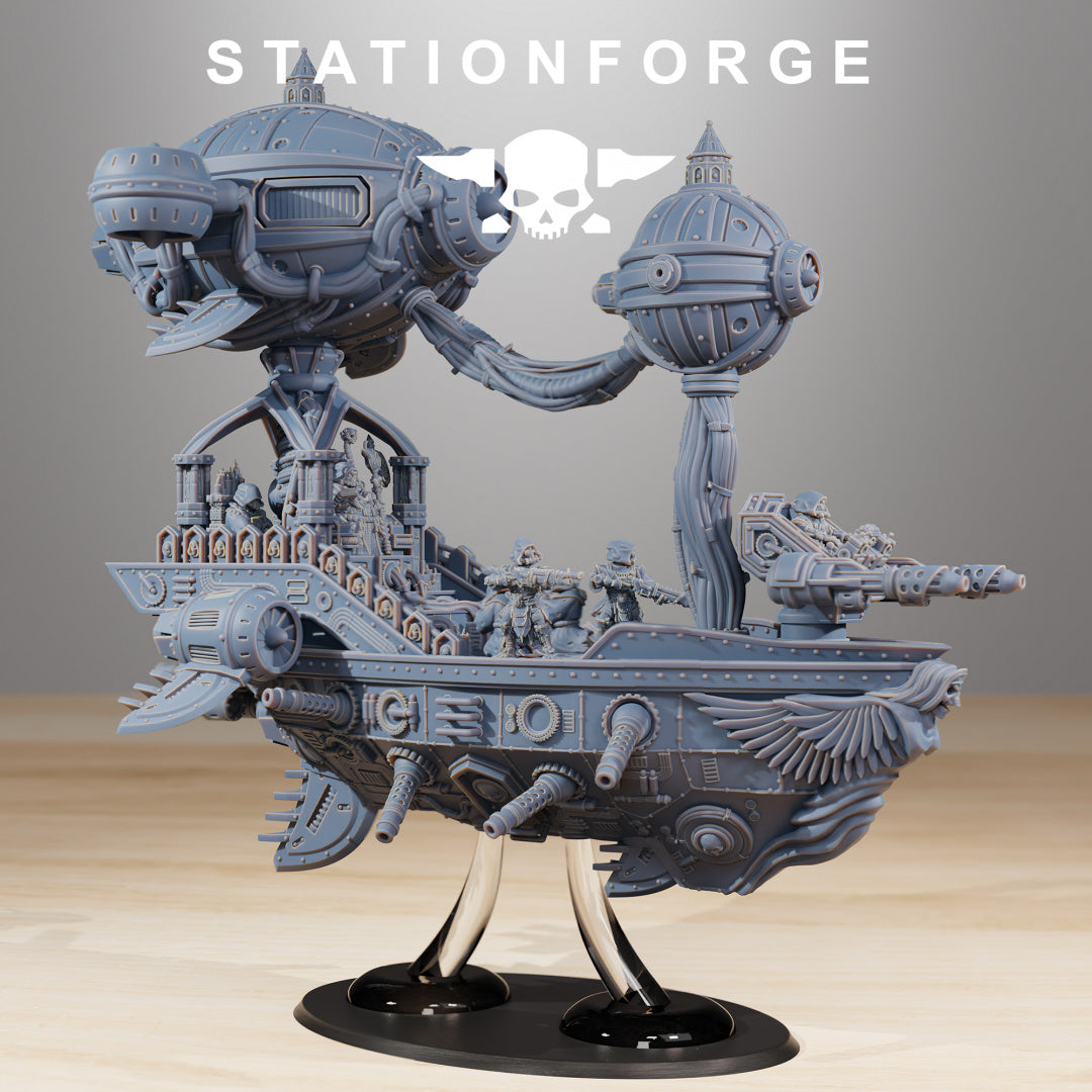 Scavenger Floating Chapel - Compatible with Warhammer 40K - by Station Forge - Tabletop RPG Miniature - Roleplaying 3D Printed Fantasy Mini