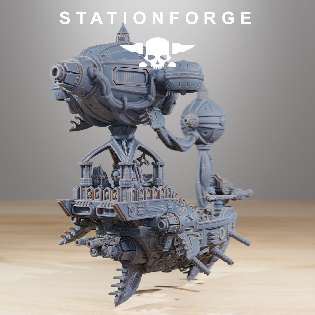 Scavenger Floating Chapel - Compatible with Warhammer 40K - by Station Forge - Tabletop RPG Miniature - Roleplaying 3D Printed Fantasy Mini