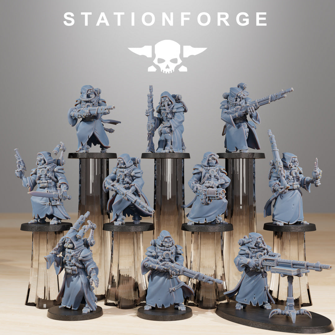 Scavenger Hunters - Compatible with Warhammer 40K - by Station Forge - Tabletop RPG Miniature - Roleplaying 3D Printed Fantasy Mini