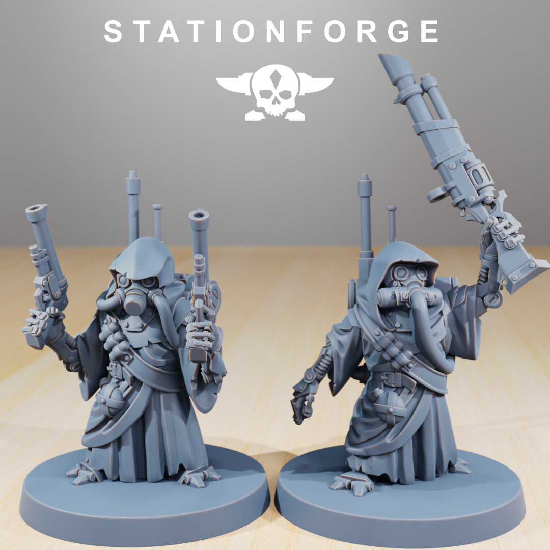 Scavenger Junkards - Compatible with Warhammer 40K - by Station Forge - Tabletop RPG Miniature - Roleplaying 3D Printed Fantasy Mini