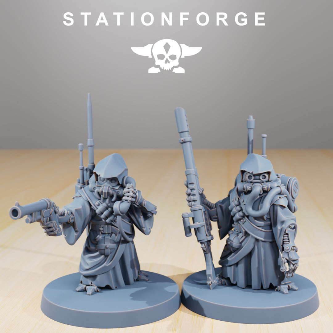 Scavenger Junkards - Compatible with Warhammer 40K - by Station Forge - Tabletop RPG Miniature - Roleplaying 3D Printed Fantasy Mini