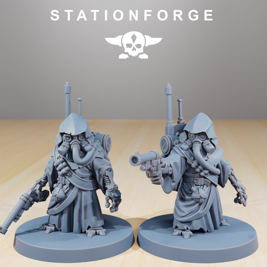 Scavenger Junkards - Compatible with Warhammer 40K - by Station Forge - Tabletop RPG Miniature - Roleplaying 3D Printed Fantasy Mini