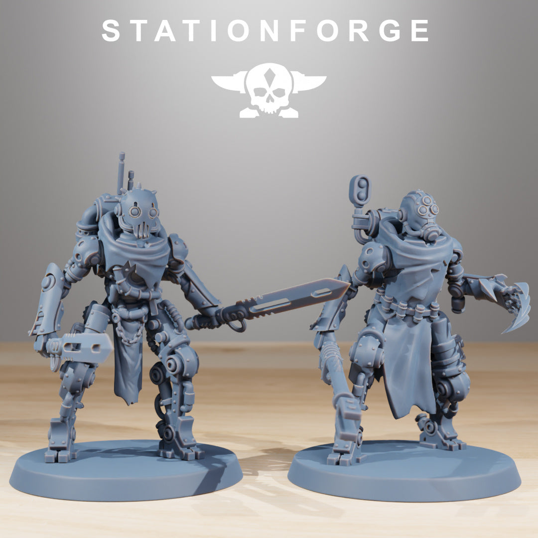 Scavenger Junkbots - Compatible with Warhammer 40K - by Station Forge - Tabletop RPG Miniature - Roleplaying 3D Printed Fantasy Mini