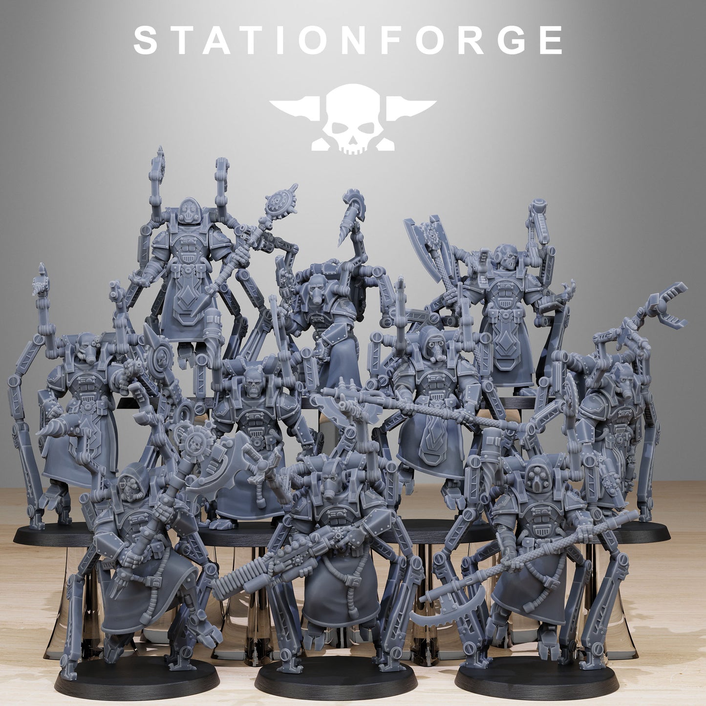 Scavenger Octapods - Compatible with Warhammer 40K - by Station Forge - Tabletop RPG Miniature - Roleplaying 3D Printed Fantasy Mini