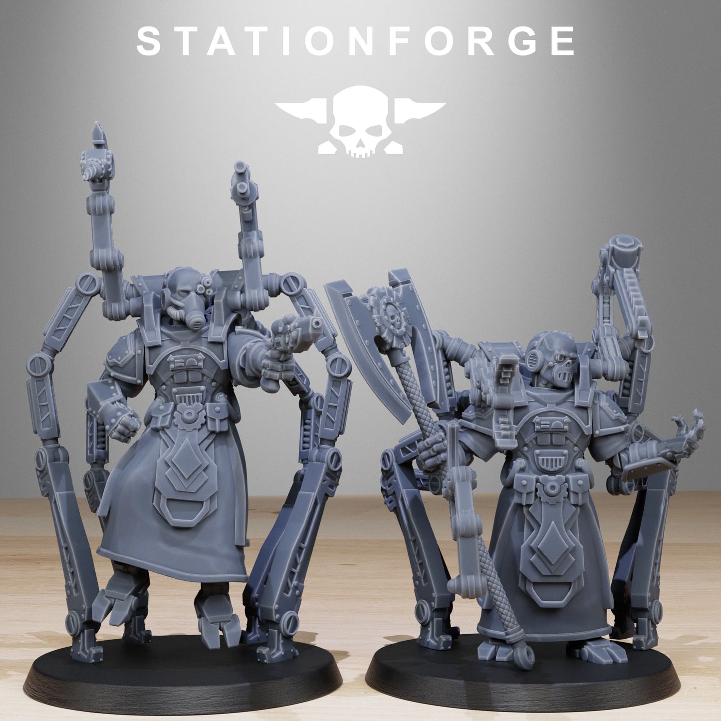 Scavenger Octapods - Compatible with Warhammer 40K - by Station Forge - Tabletop RPG Miniature - Roleplaying 3D Printed Fantasy Mini