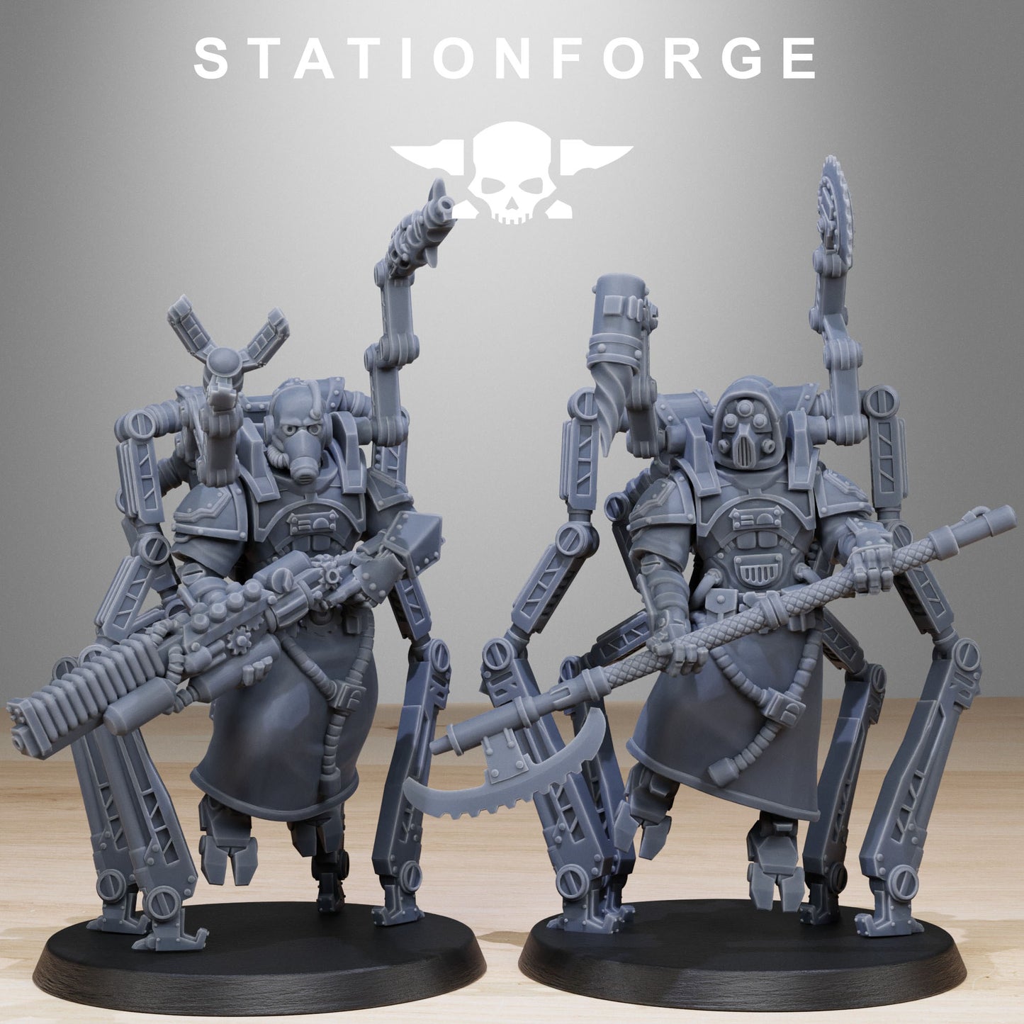 Scavenger Octapods - Compatible with Warhammer 40K - by Station Forge - Tabletop RPG Miniature - Roleplaying 3D Printed Fantasy Mini