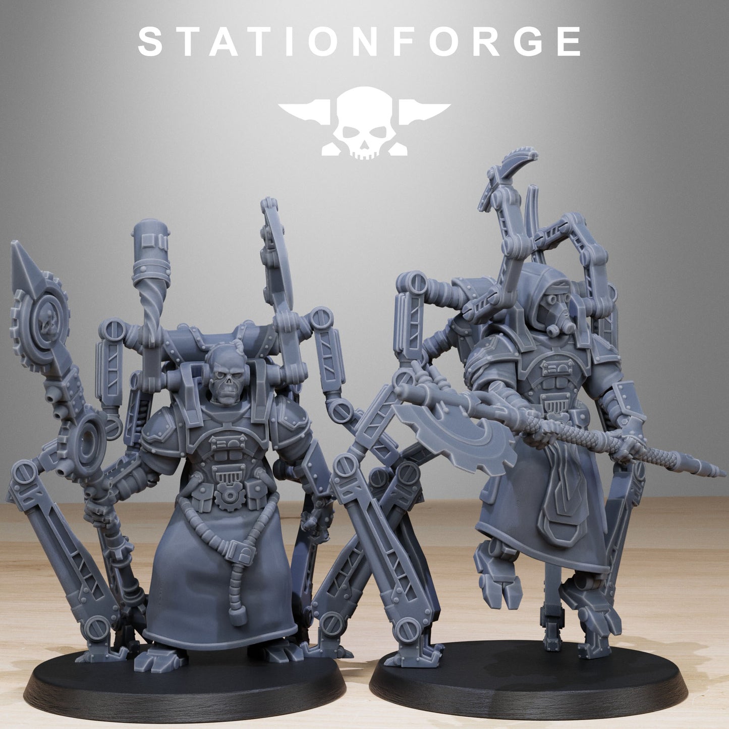 Scavenger Octapods - Compatible with Warhammer 40K - by Station Forge - Tabletop RPG Miniature - Roleplaying 3D Printed Fantasy Mini