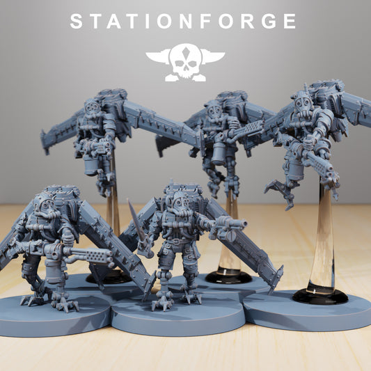 Scavenger Operators - Compatible with Warhammer 40K - by Station Forge - Tabletop RPG Miniature - Roleplaying 3D Printed Fantasy Mini