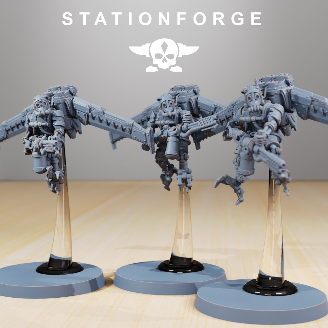 Scavenger Operators - Compatible with Warhammer 40K - by Station Forge - Tabletop RPG Miniature - Roleplaying 3D Printed Fantasy Mini