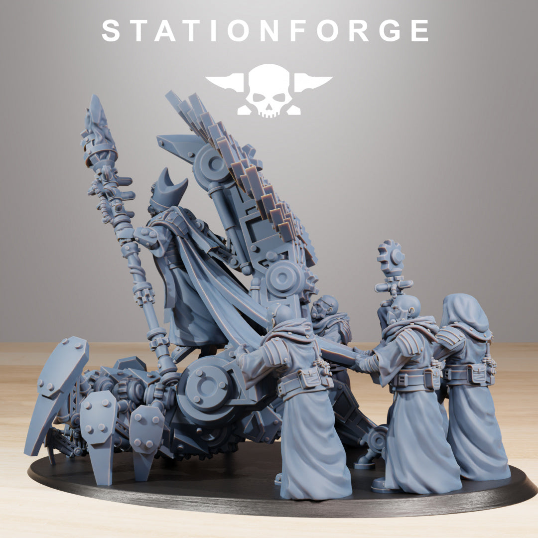 Scavenger Priest - Compatible with Warhammer 40K - by Station Forge - Tabletop RPG Miniature - Roleplaying 3D Printed Fantasy Mini