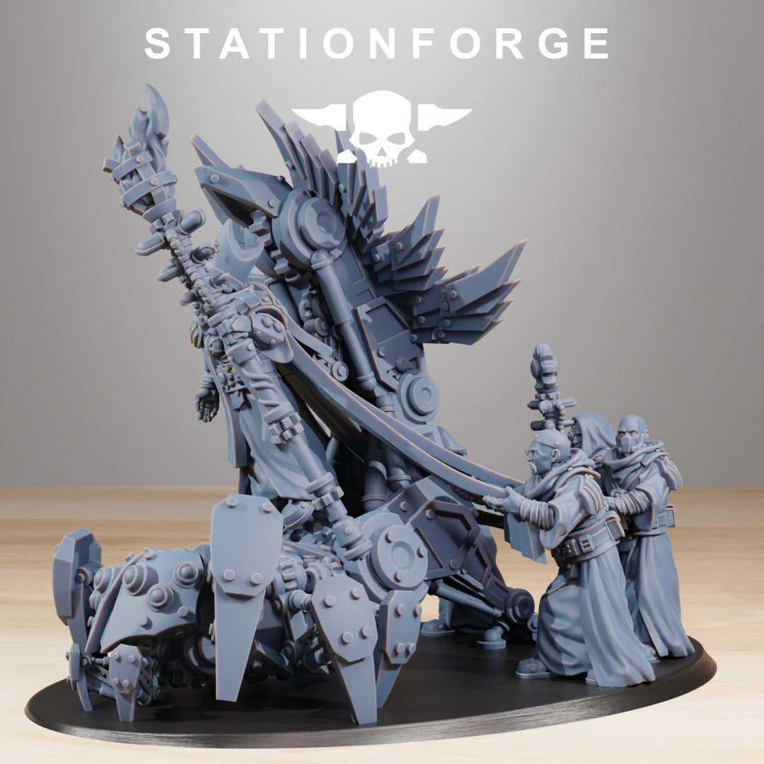 Scavenger Priest - Compatible with Warhammer 40K - by Station Forge - Tabletop RPG Miniature - Roleplaying 3D Printed Fantasy Mini